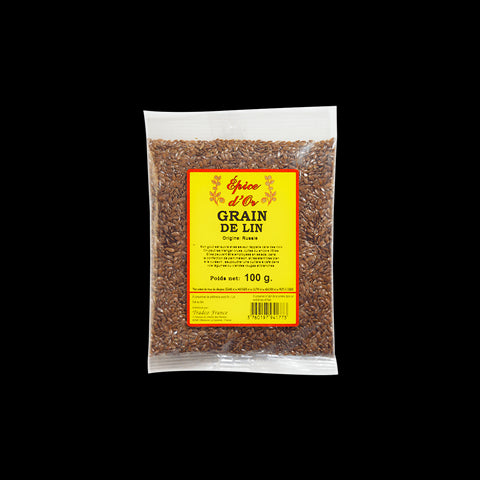 GRAIN DE LIN ENTIER ÉPICES D'OR 100G - Panier d'orient épicerie orientale en ligne